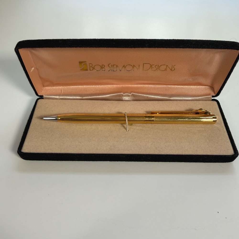 Bob Siemon Designs Ballpoint Pen 5.5in Dove Emblem Gold Tone Christian Executive